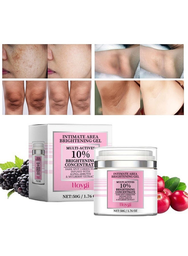Hoygi Intimate Area Brightening Gel -Dark Spot Remover for Body, Face, Bikini and Sensitive Areas - Dark Spot Corrector Cream for  Areas Contains Mulberry Extract, Alpha Arbutin, Peptide 50 - Image 1