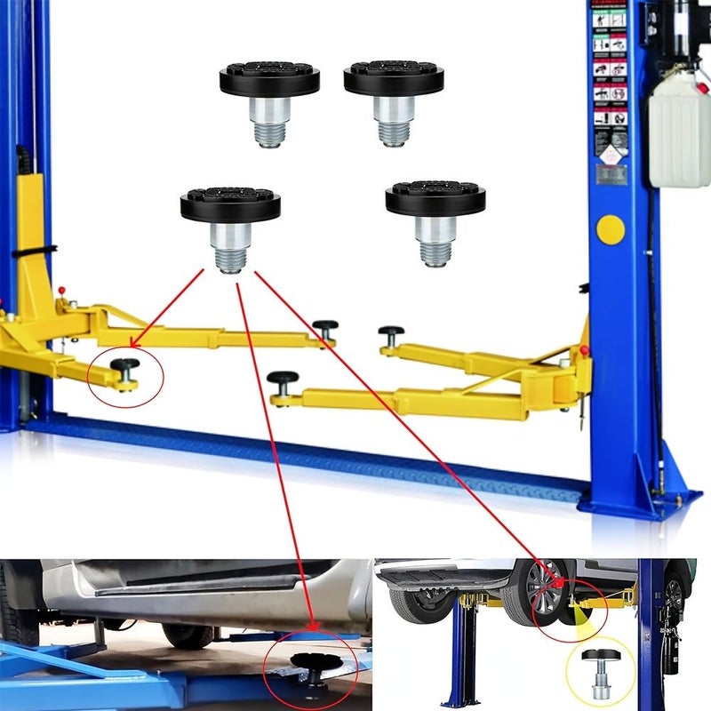 40S Heavy Duty High Carbon Steel Car Lift Jack Pad Adapter Weight Capable Lift Support With Anti Scratch Chassis Protector For 2 Post Car Lifts Suitable For Auto Repair Shops Garages - Image 3
