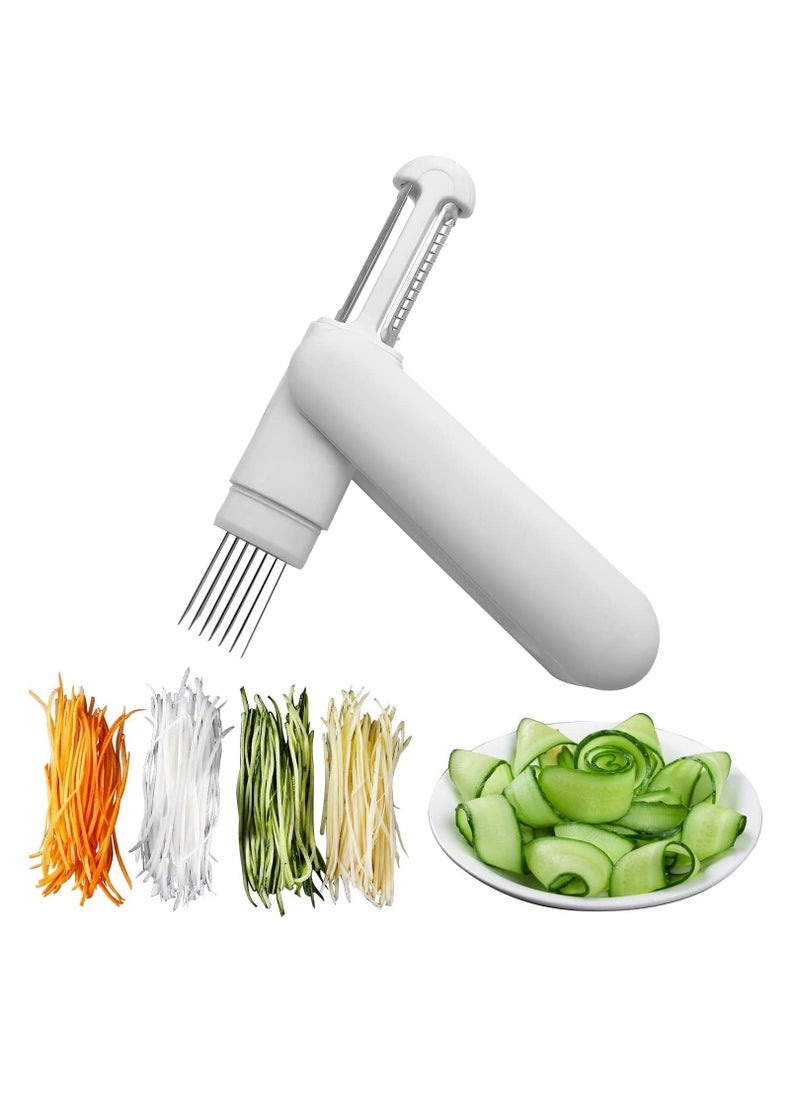 Y&D Peeler 3 in 1 Stainless Steel Cutter Slicer with Julienne Cleaning Brush for Carrot Potato Melon Gadget Vegetable Fruit  - Image 1