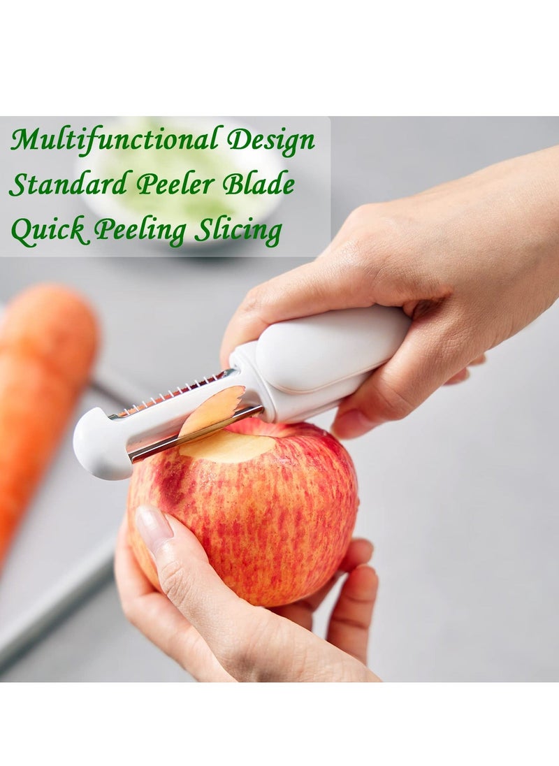 Y&D Peeler 3 in 1 Stainless Steel Cutter Slicer with Julienne Cleaning Brush for Carrot Potato Melon Gadget Vegetable Fruit  - Image 4