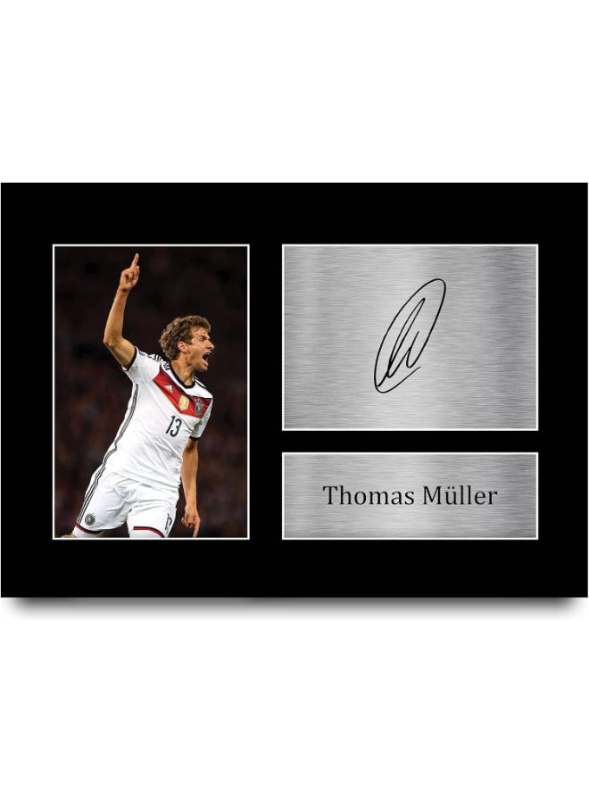 إتش دبليو سي تريدينغ هدايا توماس مولر الألمانية من HWC Trading A4 صورة مطبوعة موقعة بخط يده للجماهير والمشجعين - A4 - Image 1