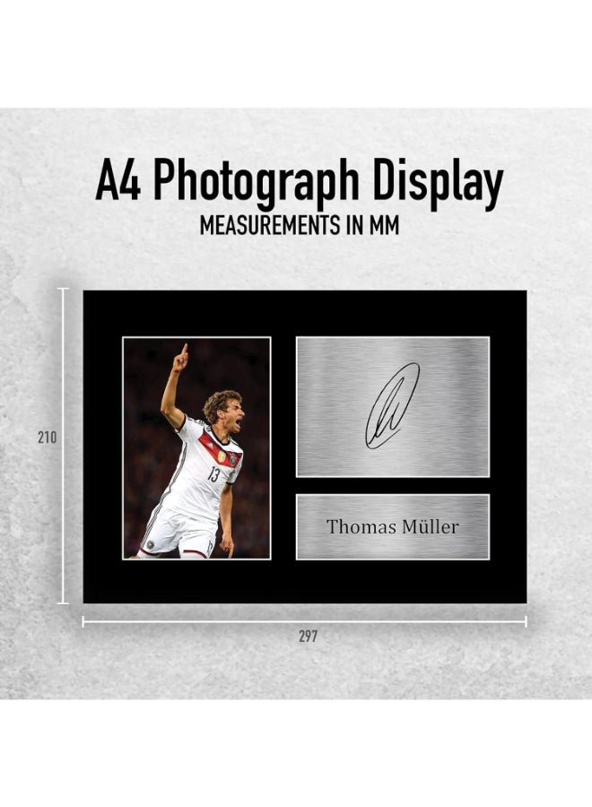 إتش دبليو سي تريدينغ هدايا توماس مولر الألمانية من HWC Trading A4 صورة مطبوعة موقعة بخط يده للجماهير والمشجعين - A4 - Image 2