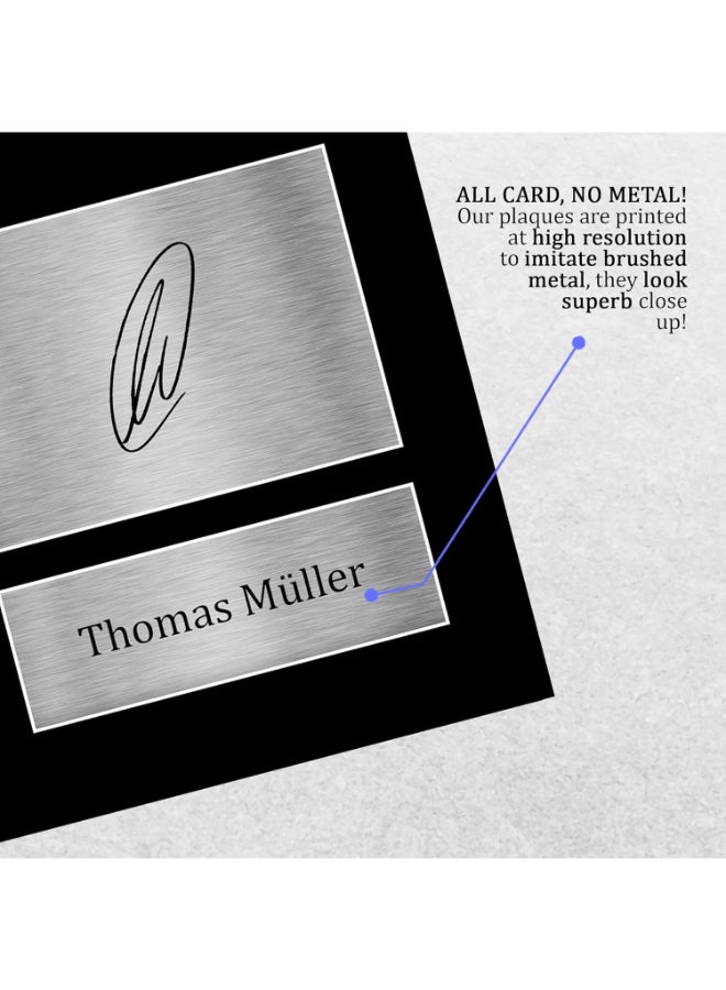 إتش دبليو سي تريدينغ هدايا توماس مولر الألمانية من HWC Trading A4 صورة مطبوعة موقعة بخط يده للجماهير والمشجعين - A4 - Image 5