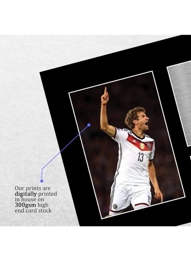 إتش دبليو سي تريدينغ هدايا توماس مولر الألمانية من HWC Trading A4 صورة مطبوعة موقعة بخط يده للجماهير والمشجعين - A4 - Image 4