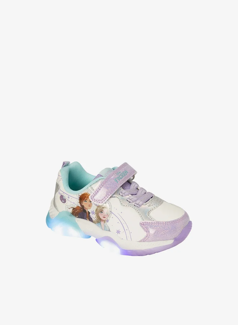 Bata Character Print Sneakers with Hook and Loop Closure