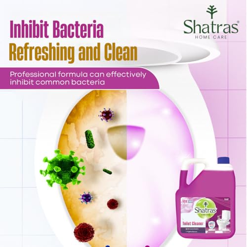 Shatras Home Care Toilet Cleaner - 5 Liters, 10X Advanced Cleaning Power, Kills 99.9% Germs, Removes Stains & Fights Odors - Image 5