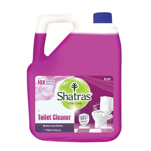 Shatras Home Care Toilet Cleaner - 5 Liters, 10X Advanced Cleaning Power, Kills 99.9% Germs, Removes Stains & Fights Odors - Image 1