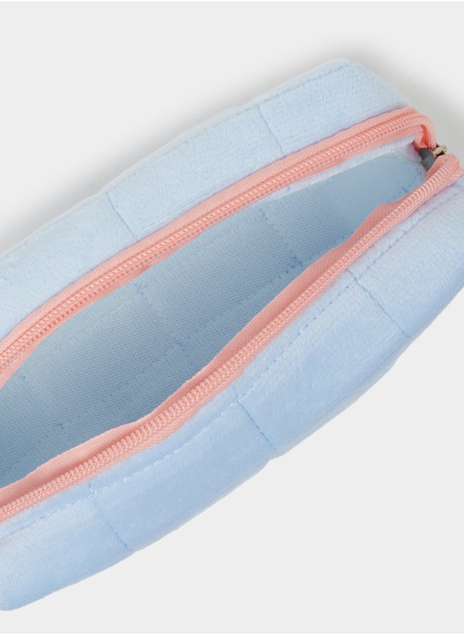 Styli Quilted Travel Wash Bag with Zip Closure  - Image 4