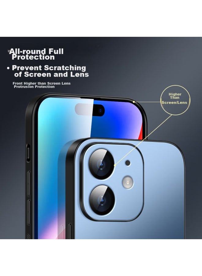 Shangsu Iphone 11 Case, Ag Frosted Full Protection Cover, Real Machine Feel, Simple Business Luxury Style, Shockproof, For Men And Women, Sapphire Blue - Image 4