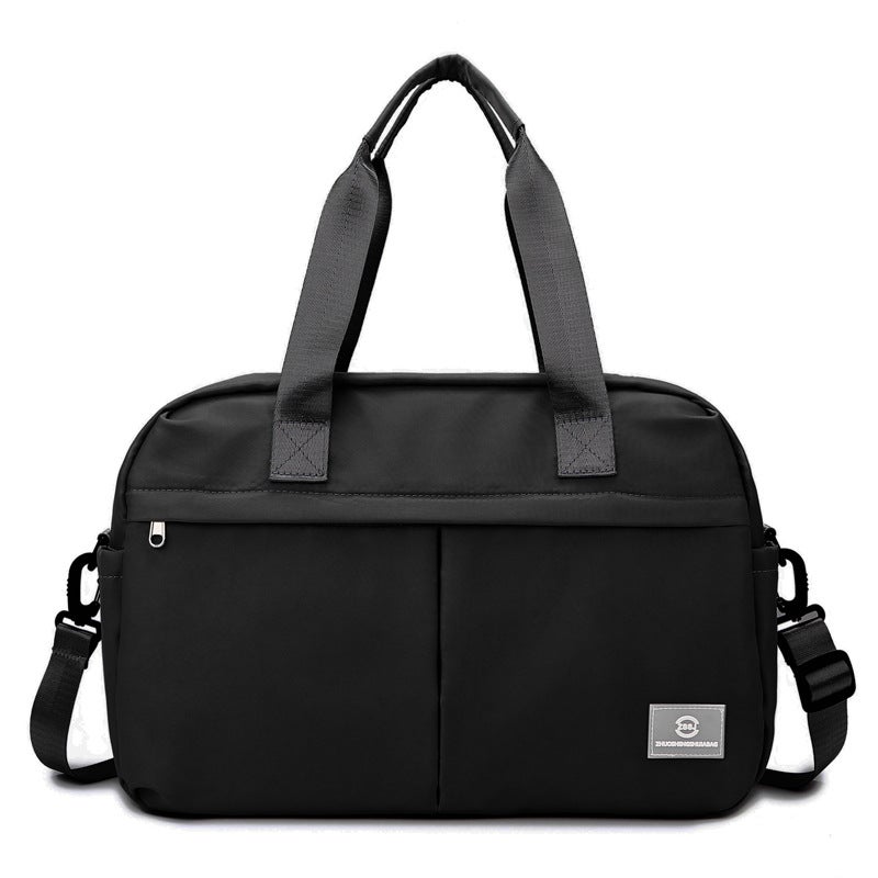 Generic Extensible Short Distance Travel Bag Large Capacity Swimming Crossbody Sports Training Bag Gym Bag Advanced Dry and Wet Separation Black 
