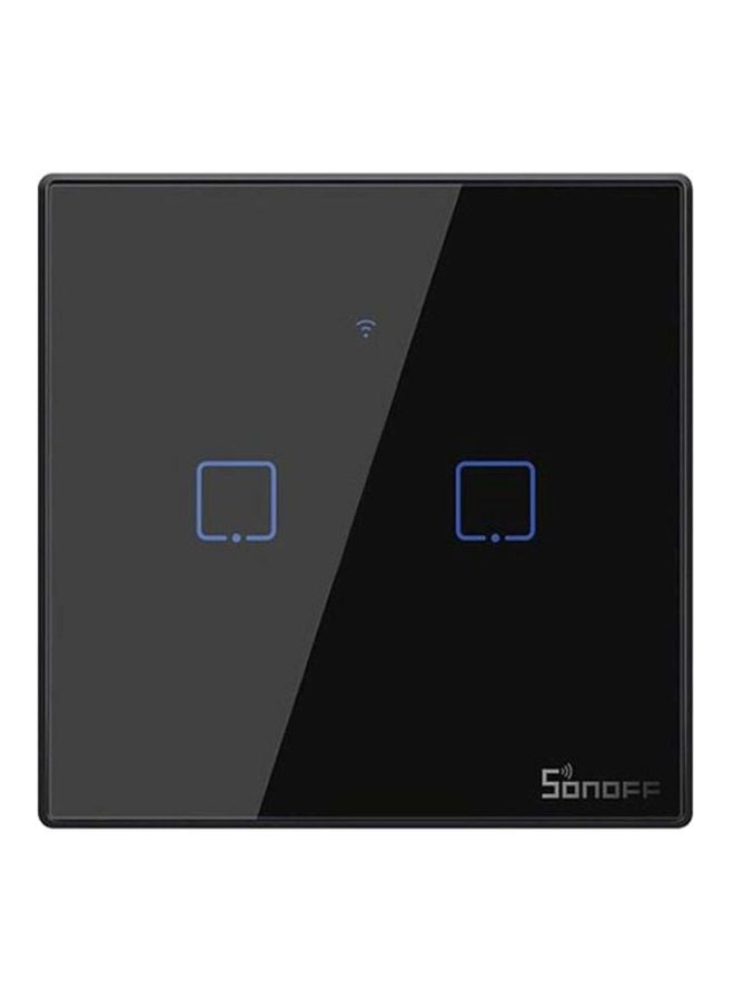 NIBEMINENT WiFi Wall Light Switch Black 86x86x35mm - Image 1