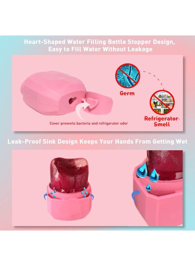 VANALIA Ice Roller and Gua Sha Set for Face, Eyes and Neck - Skin Care Beauty Tools to Brighten Skin and Enhance Natural Glow (Pink) - Image 5