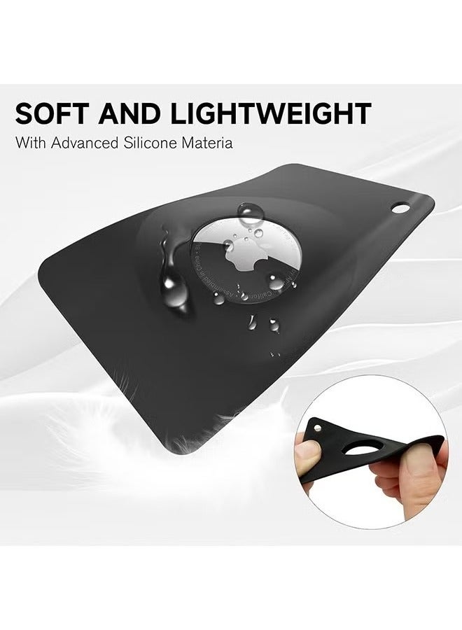 2 Pack Airtag Holder Wallet Card,Slim Air tag Card,Airtags Card Case for Wallet, Slim Safety Anti-Lost for Purse, Backpack, Handbag, Clutch Anti-Lost Accessories(Black+White) - Image 3