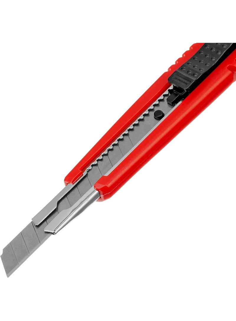 MTX Retractable Utility Knife 9mm – Cutter Blade with Metal Guide, Compact Hand Tool for Crafts, DIY & Everyday Cutting - Image 3