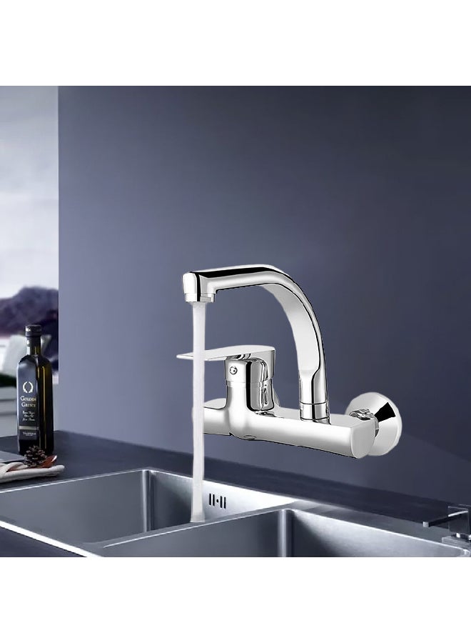 ITG Wall Mounted Kitchen & Bathroom Mixer Tap – Elegant Chrome Finish, SASO Certified, 5 Year Guarantee - Image 3