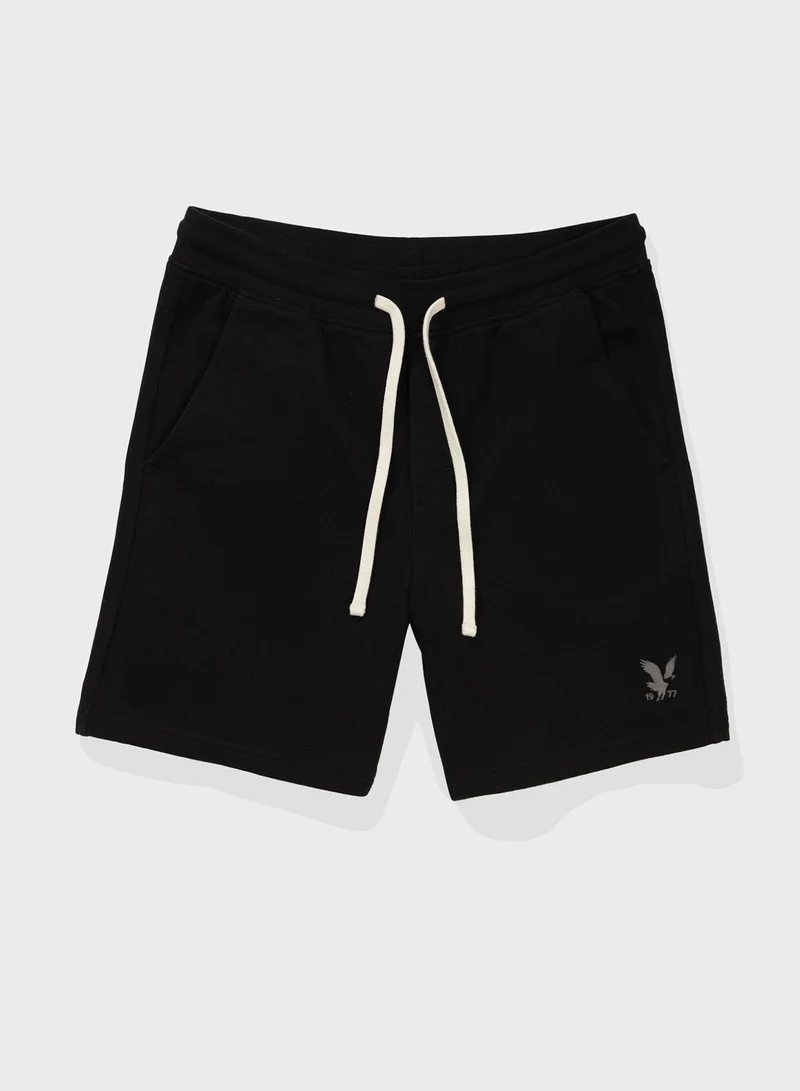 American Eagle Logo Drawstring Sweat Shorts