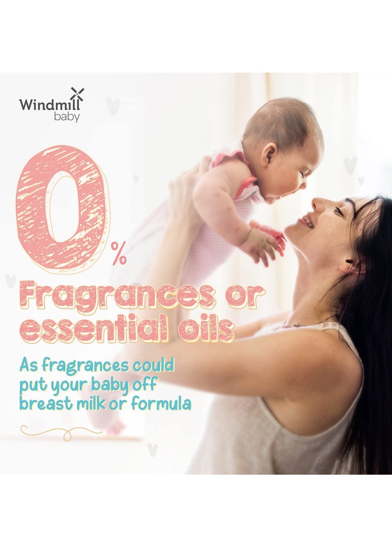 Windmill baby Natural Bottle Cleaning Liquid, Fragrance Free, USDA Certified, No Anti-Bacterial Chemicals, for Feeding Bottles, Accessories, Pump Parts and more - 450ml - Image 3