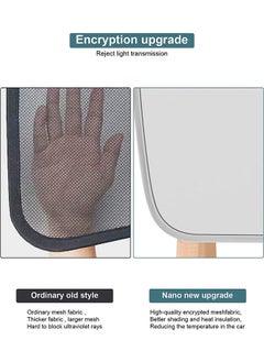 S-Color Roof Sunshade for Tesla Model Y Glass Roof Sunshade Upgraded Summer Premium Nano Ice Silk Blocking Fabric Sunshade with a Storage Bag Tesla Model Y Accessories White  - Image 4