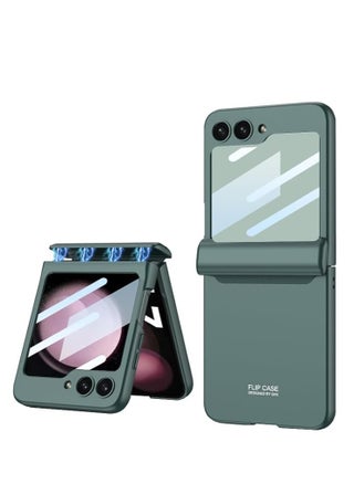 جراب مغناطيسي قابل للطي لهاتف Samsung Galaxy Z Flip 5، جراب شامل للهاتف بتصميم قابل للطي ، بلون صلب مع حامي شاشة من الزجاج. - pzsku/ZB4F2B09DEBABF629D712Z/45/_/1703052629/f82d25f9-e2f9-461c-91b7-eebf2fcc4194