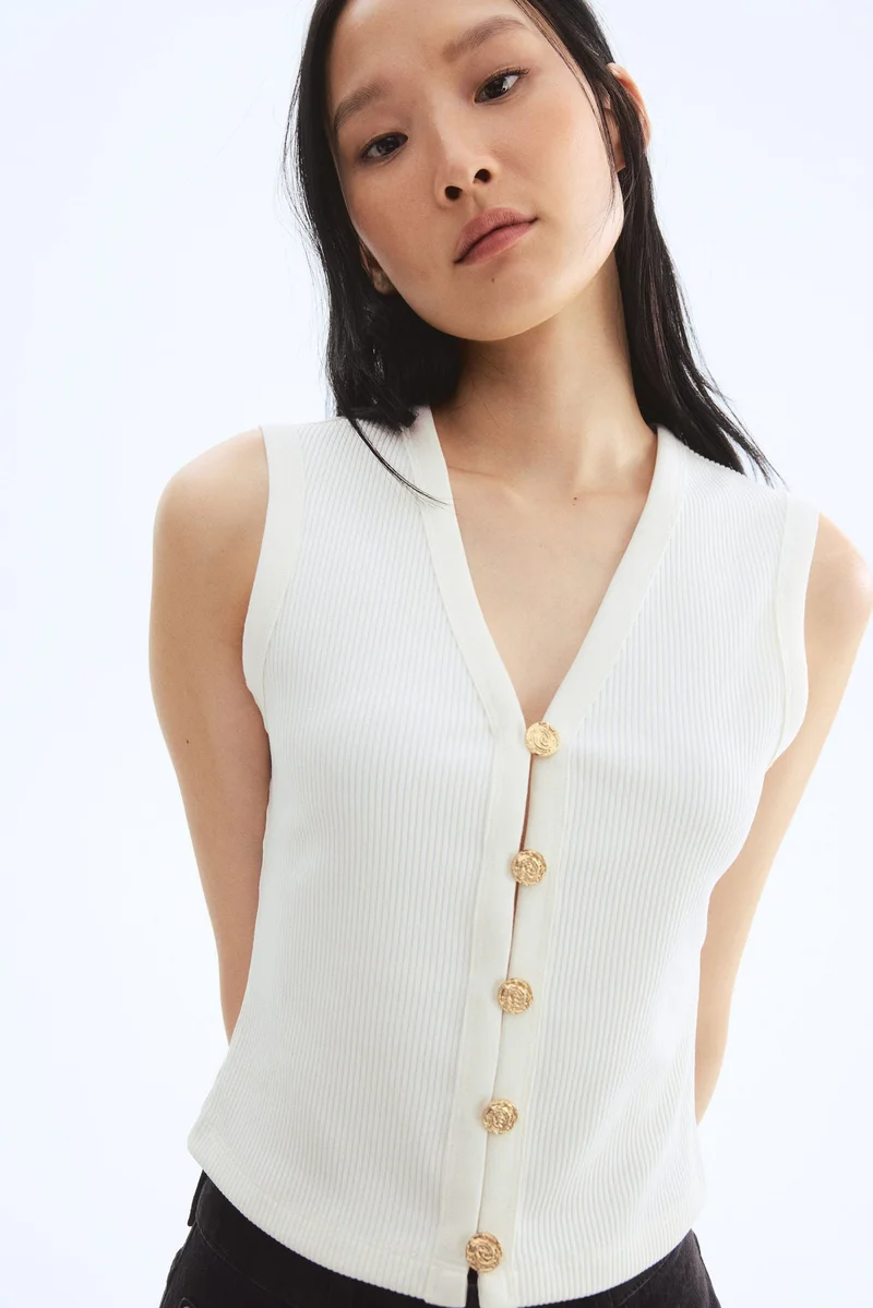 H&M Button-front sweater vest