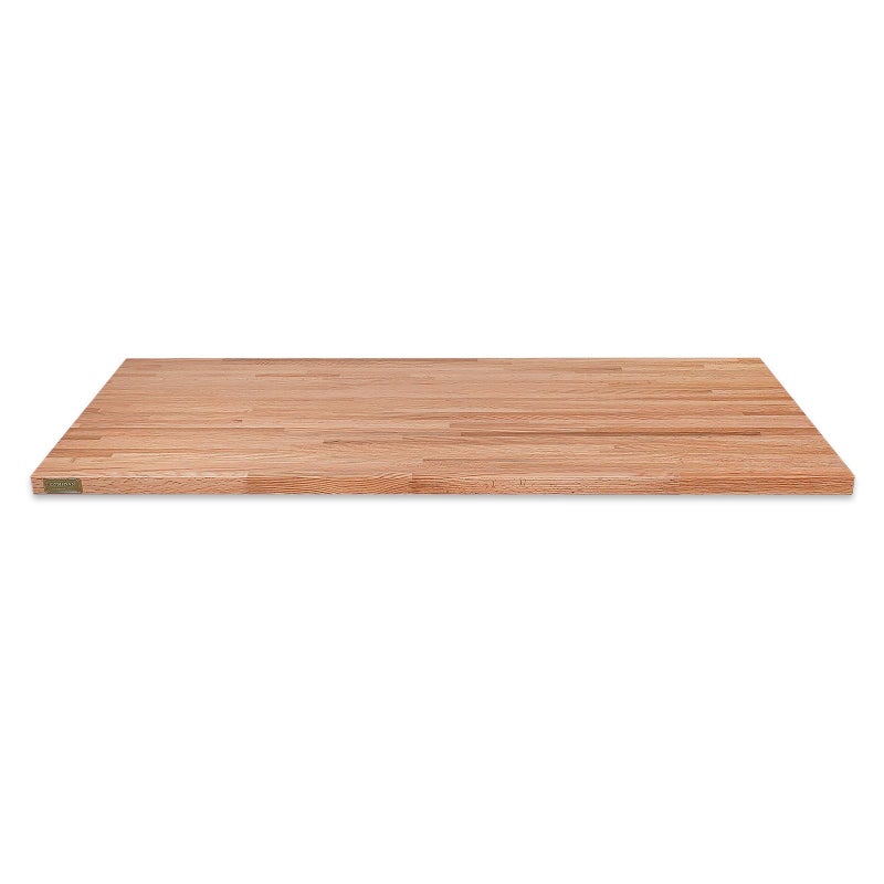 CONSDAN Butcher Block Counter Top, USA Grown Oak Solid Hardwood Countertop, Wood Slabs for Kitchen, Reversible, Both Side Polished, Prefinished with Food-safe Oil, 1.5" Thickness, 18" L x 25" W - Image 3