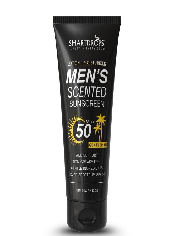 Smartdrops Men Sunscreen SPF 50 Broad Spectrum Face & Body Sun Cream Non Greasy Daily Sun Care Lotion | Sunscreen SPF 50 PA+++ | for Men & Women | 60ml (Pack 1) - Image 1