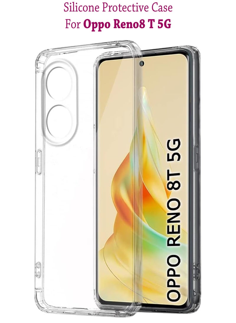 ولديك غطاء حماية لهاتف Oppo Reno8 T 5G - شفاف - Image 1