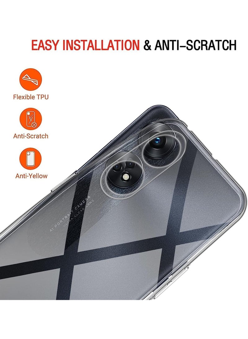 ولديك غطاء حماية لهاتف Oppo Reno8 T 5G - شفاف - Image 2