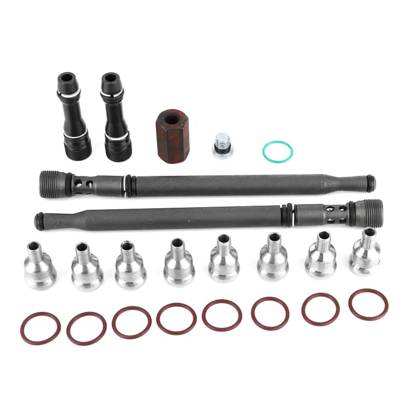 High Pressure Oil Rail Repair Kit Updated Stand Pipe Dummy Plugs W302908 Fit for Ford E350/450 6.0L - Image 1