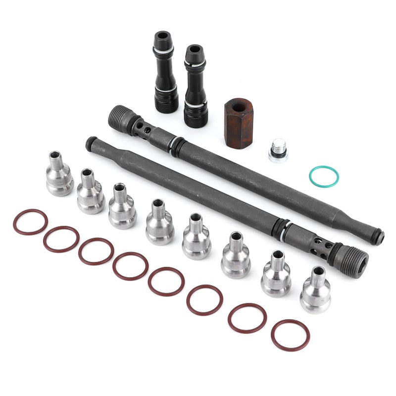 High Pressure Oil Rail Repair Kit Updated Stand Pipe Dummy Plugs W302908 Fit for Ford E350/450 6.0L - Image 2