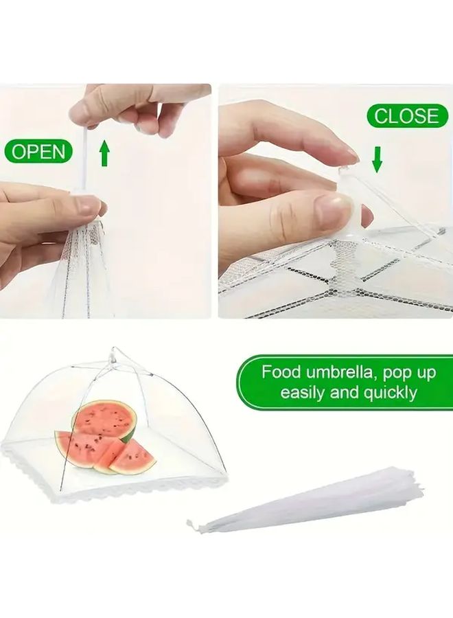 1pc 48cm 18.9 Inch Large Foldable Mesh Food Cover Heavy Duty Pop Up Tent Space Saving Design Easy Clean Polyester Mesh For Outdoor Camping BBQ Parties Picnics Dustproof Insect And Scratch Protection For Home Restaurants Catering Ideal For Pizza Cakes Fruit Displays Party Supplies Compact Storage Durable Construction Protective Cover Restaurant Owners - Image 5