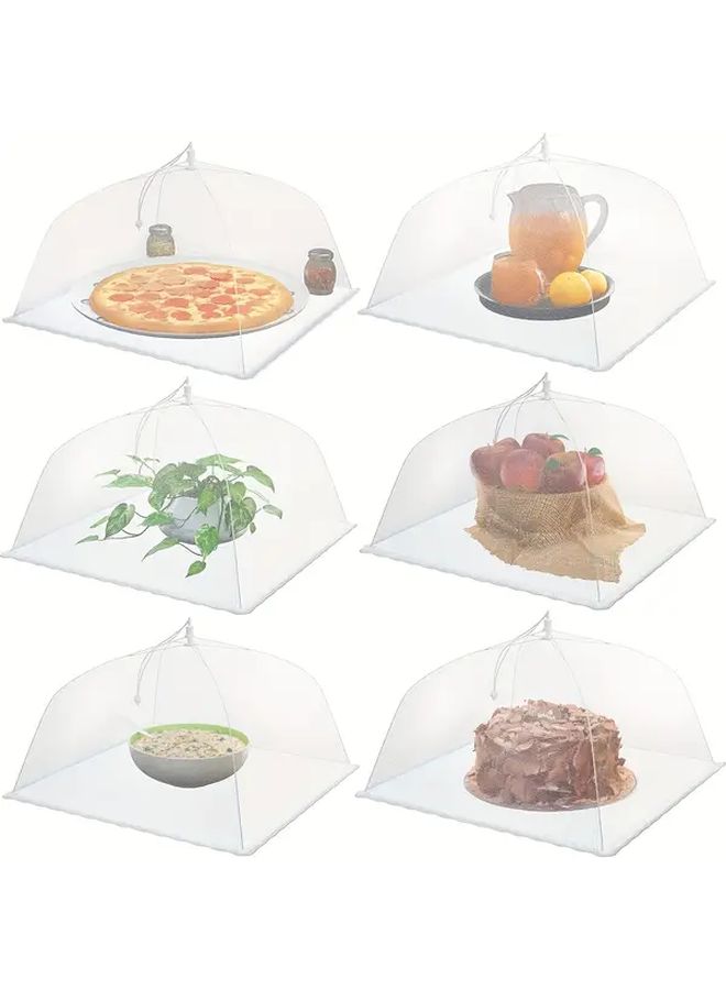 1pc 48cm 18.9 Inch Large Foldable Mesh Food Cover Heavy Duty Pop Up Tent Space Saving Design Easy Clean Polyester Mesh For Outdoor Camping BBQ Parties Picnics Dustproof Insect And Scratch Protection For Home Restaurants Catering Ideal For Pizza Cakes Fruit Displays Party Supplies Compact Storage Durable Construction Protective Cover Restaurant Owners - Image 1