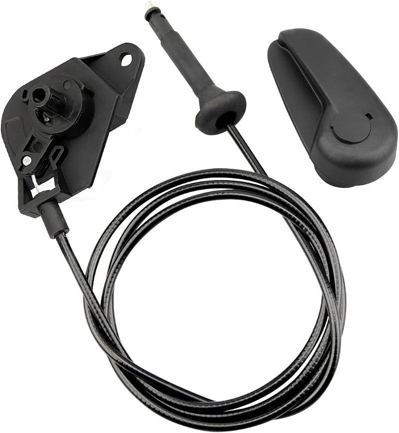 FurnyQuaint Hood Release Cable Pull Handle Assembly Fit for Ford Fusion 2013 2014 2015 2016 2017 2018 Hood Release Handle and Latch Bracket and Cable Replace DS7Z16B626C DS7Z-99042C74-A DS7Z-16916-F - Image 1