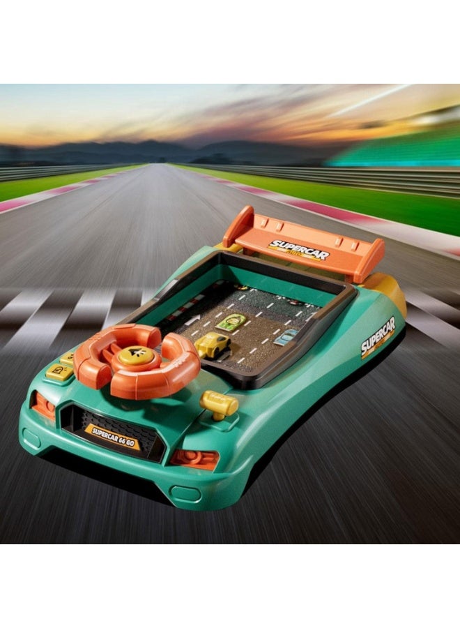 Steering Wheel Toy for Kids- Simulation Driving Car Toy Experience The Fun of Driving with Light & Mode Car Toys for Kids - Image 4