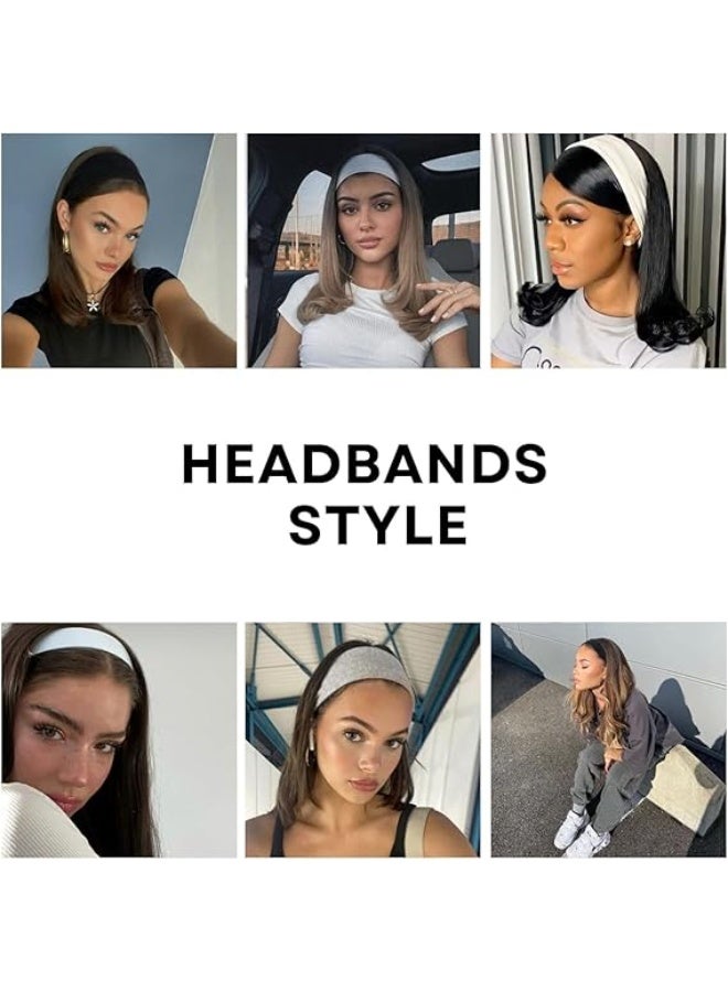 Generic 3pcs Black Cotton Sports Headbands – Soft & Absorbent Sweatbands for Women & Men, Perfect for Gym, Running, Tennis, Yoga  - Image 5