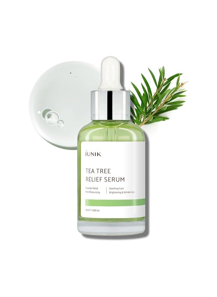 Iunik Tea Tree Relief Serum 50 ml, White - Image 1