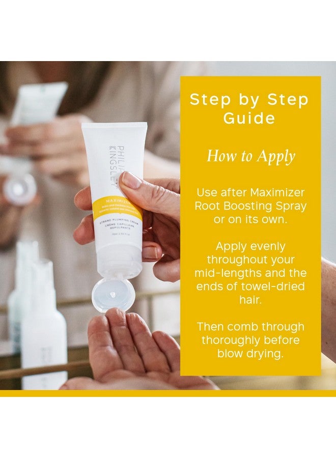 Philip Kingsley Maximizer Strand Plumping Volumizing Cream Thickening For Fine Hair Volumizer Volume Hair Products Antifrizz Smoothing 2.5 Oz. - Image 5