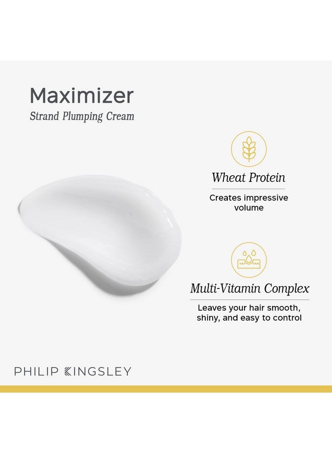 Philip Kingsley Maximizer Strand Plumping Volumizing Cream Thickening For Fine Hair Volumizer Volume Hair Products Antifrizz Smoothing 2.5 Oz. - Image 3