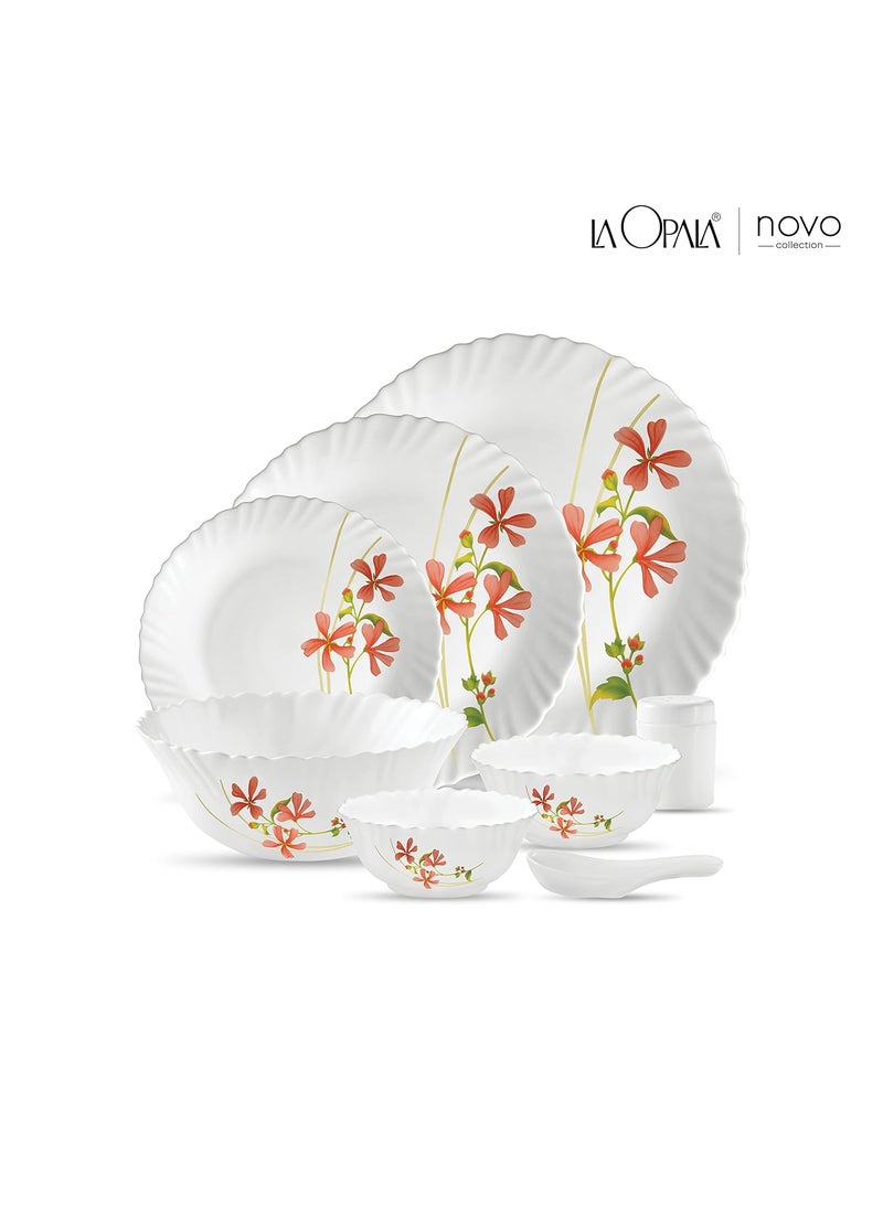 La Opala La Opala opalware Dinner Set - 35 Pieces, White/Red/Green, Standard (LAOP/DSET/B29)  - Image 2