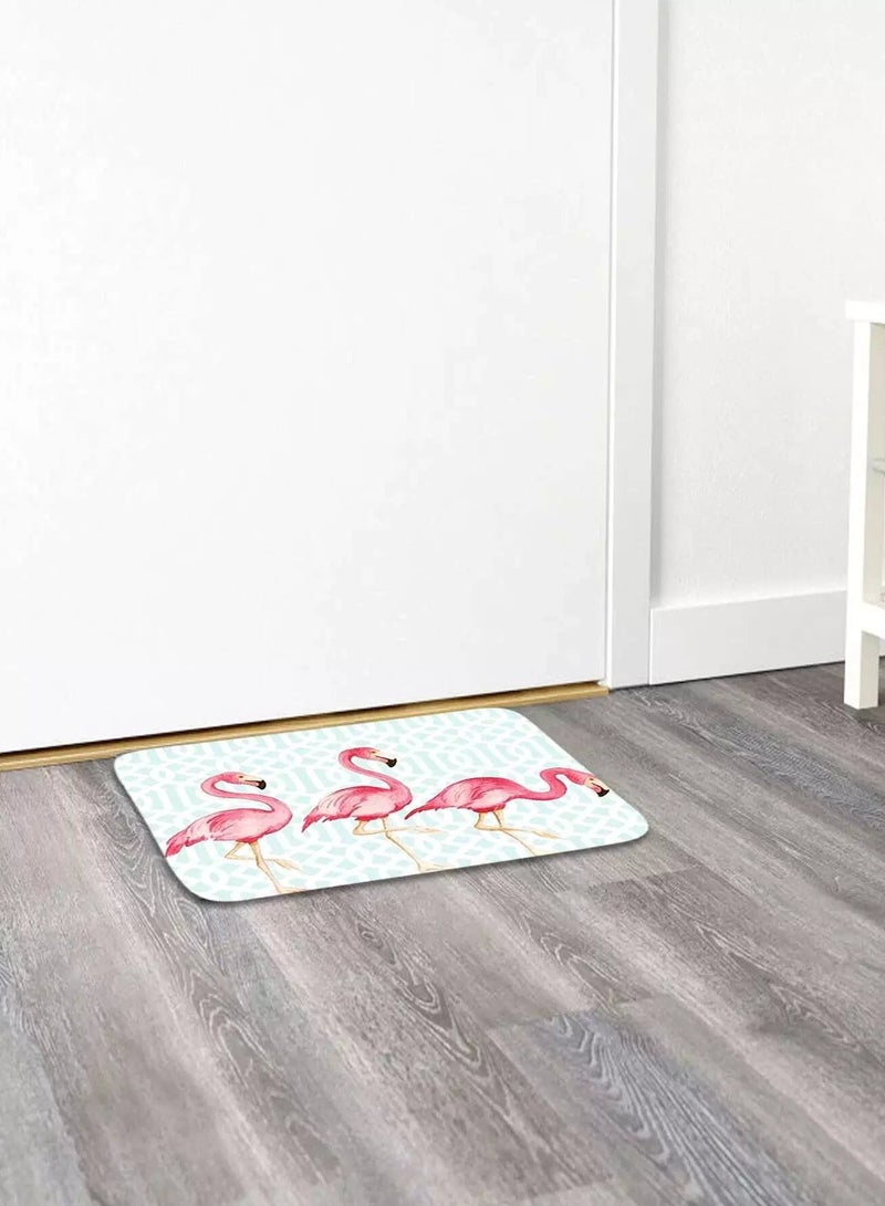 Generic Flamingo Print Floor Mat  - Image 1