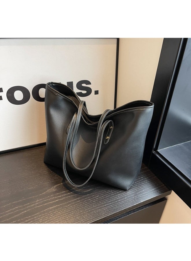 Women's Shoulder Tote Bag Faux Leather Handbag for Women Large Capacity Messenger Fashionable Travel Shoulder Bag for Ladies Girls College Students - Image 1