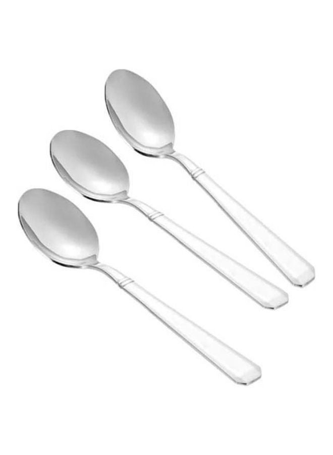 Loquat 3-Piece Tea Spoon Set Stainless Steel Silver - Image 1