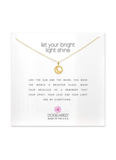 Dogeared Let Your Bright Light Shine Reminder 16"-18" Necklace (Gold Dipped)  - Image 2