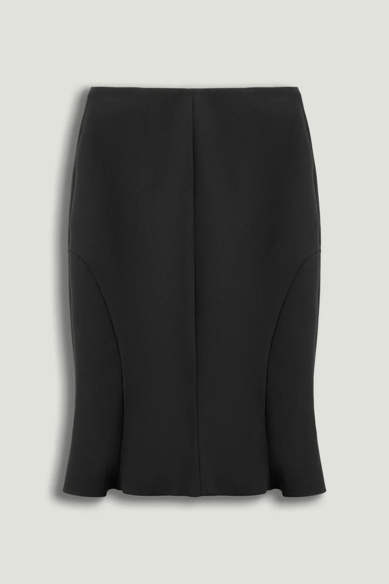 Nocturne  Flounced Hem Fishtail Midi Skirt for Women | Best Price UAE