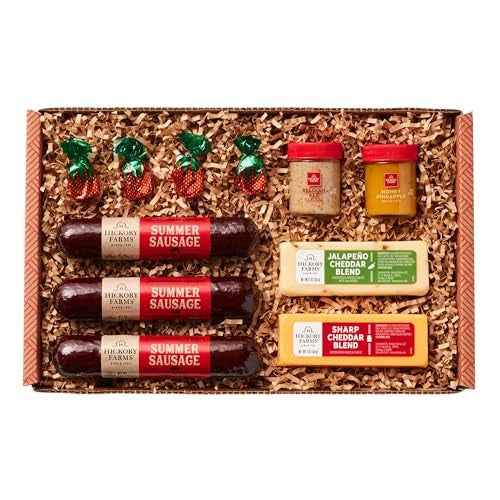 Hickory Farms Savory & Sweet Farmhouse Meat and Cheese Gift Basket (Small) - Box Set | Charcuterie Board Food | Summer Sausage | Father's Day | Mother's Day | Easter | Christmas | Holiday | Housewarming | Gourmet | Sympathy | Care Package - Image 1