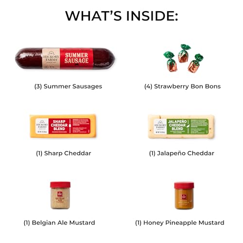 Hickory Farms Savory & Sweet Farmhouse Meat and Cheese Gift Basket (Small) - Box Set | Charcuterie Board Food | Summer Sausage | Father's Day | Mother's Day | Easter | Christmas | Holiday | Housewarming | Gourmet | Sympathy | Care Package - Image 3