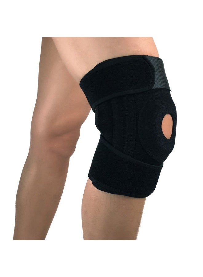 دعامة ركبة مطاطية قابلة للتعديل – حزام دعم الركبة لتخفيف الألم وحماية المفصل - Image 2