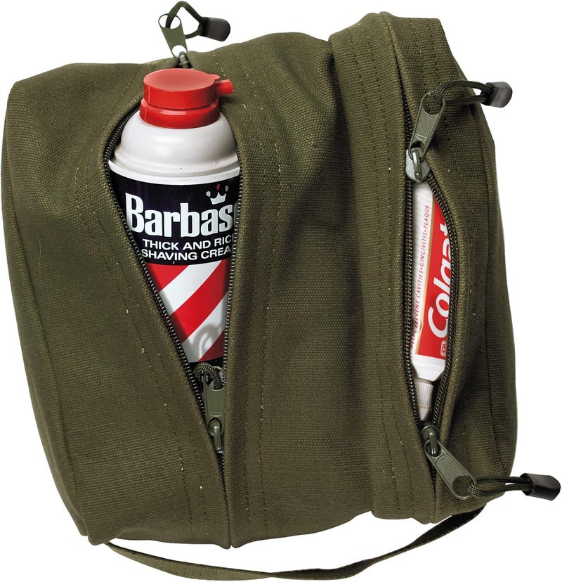 ROTHCO 2 Compartment Travel / Shave Kit, Olive