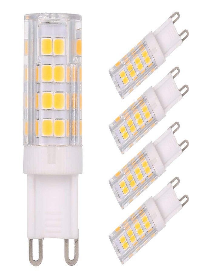 Decdeal 5W LED Corn Light Bulb 45W Halogen Bulb Equivalent Replacement 400LM 5 Pack G9 Base Holder Socket Warm White for Desk Lamp Cabinet Bedroom Living Room Restaurant Study Room - Image 1