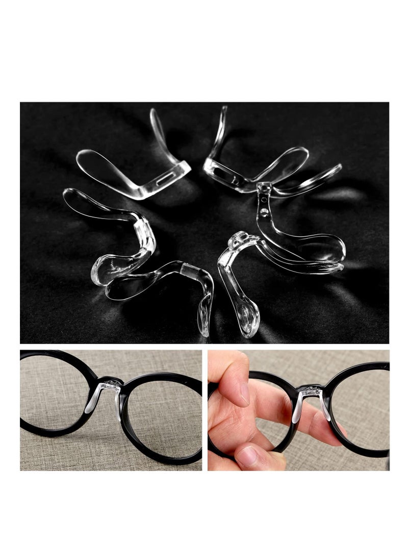 NIBEMINENT 24 Pieces U Shaped Eyeglasses Nose Pads Bridge Plastic Eye Glasses, Support Anti Slip Retainers Set for Eyeglasses, Sunglasses Accessories (6 Styles) - Image 3